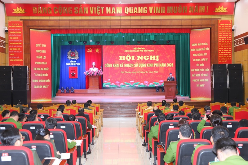Công an thành phố công khai kế hoạch sử dụng kinh phí năm 2026